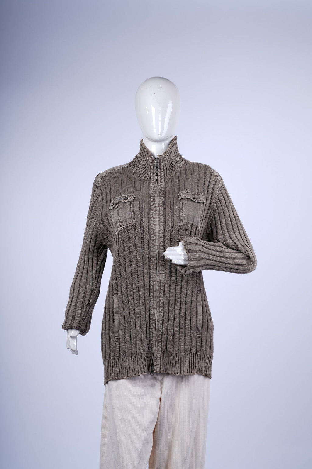 MICHEL KLEIN - Suede Ribbed Jacket