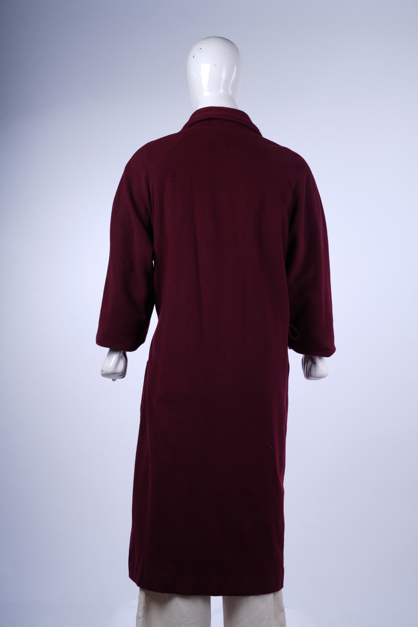 BURBERRY - Burgundy Long Coat