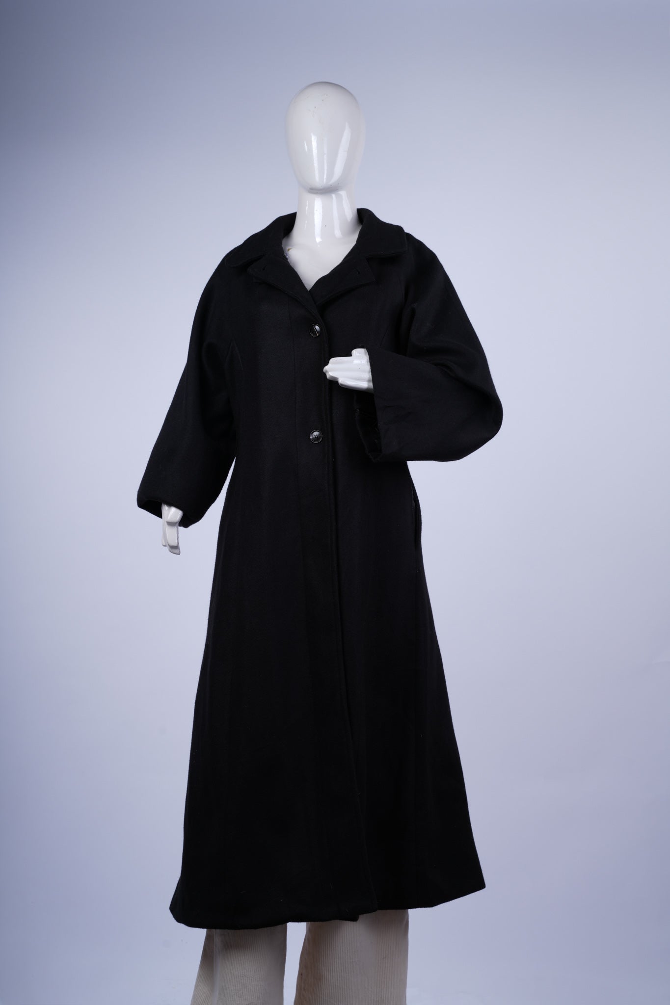 LOUERE - Men's  Long Coat Formal Overcoat