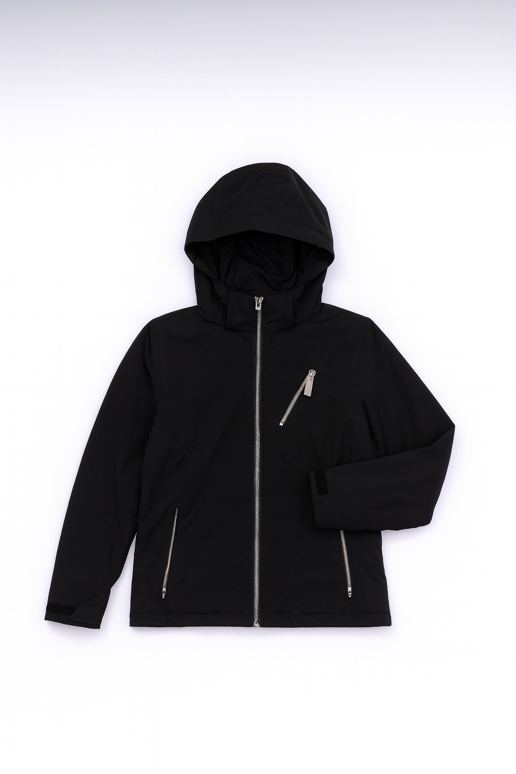 Black Zip-Up Hoodie Jacket