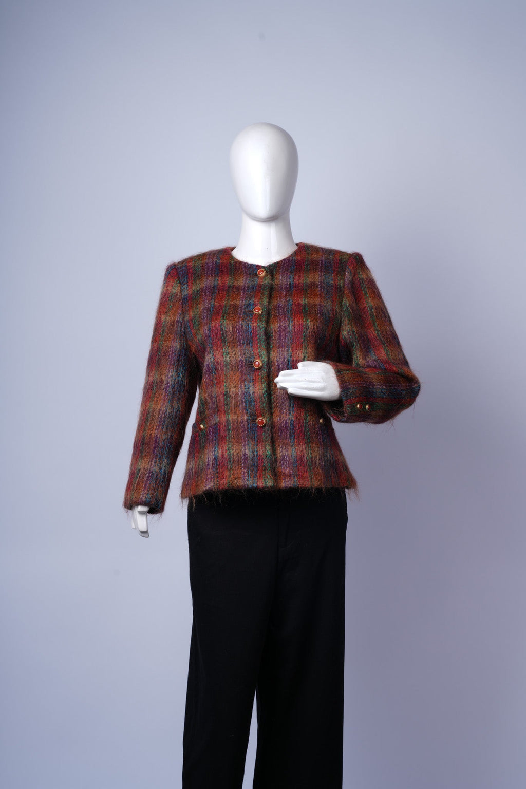 women's versatile plaid coat suitable for casual or smart-casual occasions.