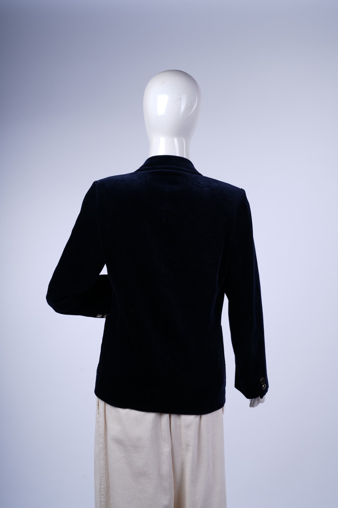 BRUNO PIATTELLI - Single-Breasted Velvet Blazer