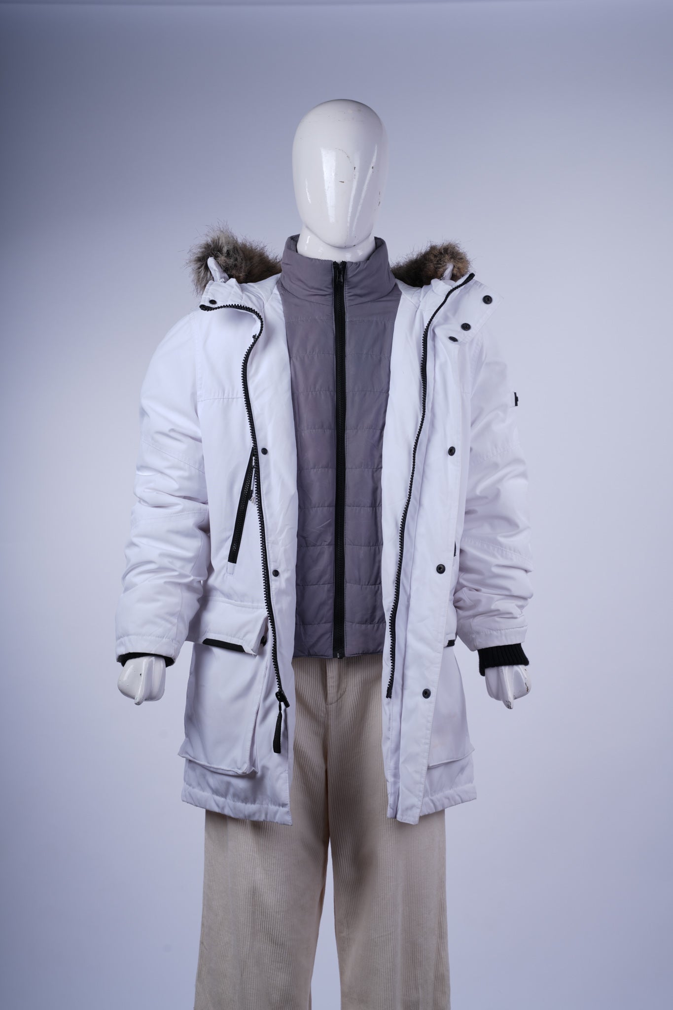 Black Suede Jacket with Leather Collar