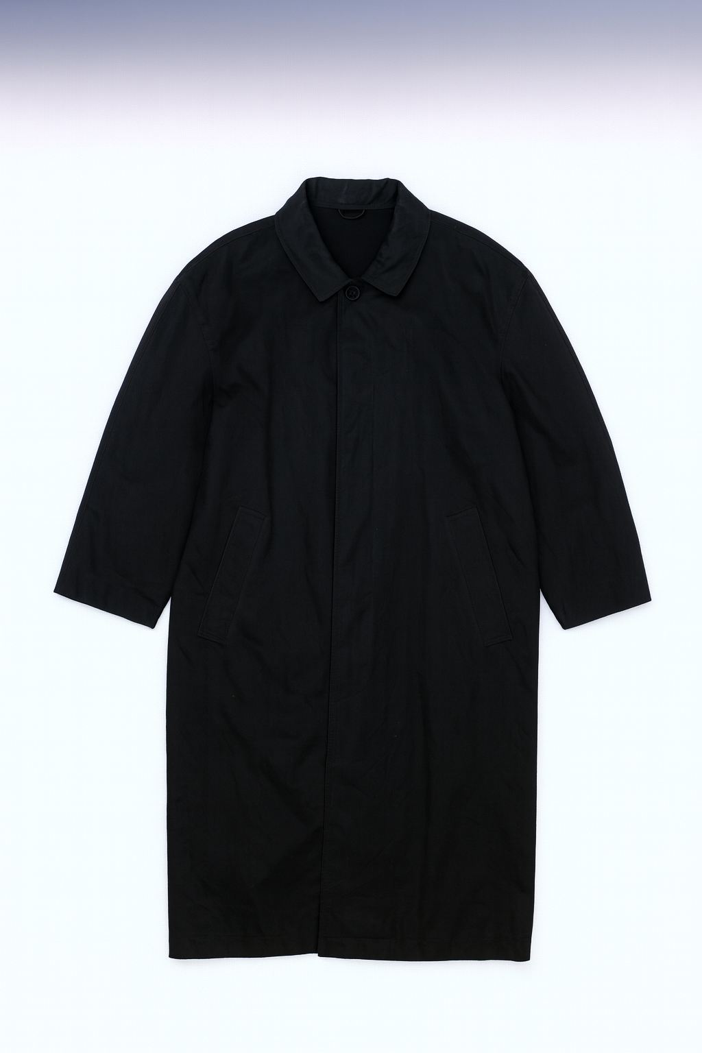 CERRUTI - Classic Black Full-Length Coat