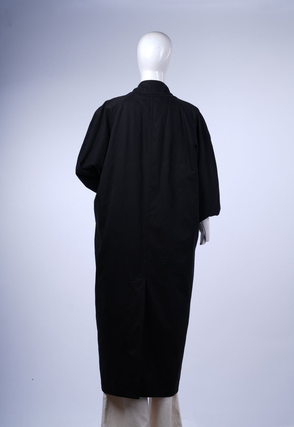 CERRUTI - Classic Black Full-Length Coat