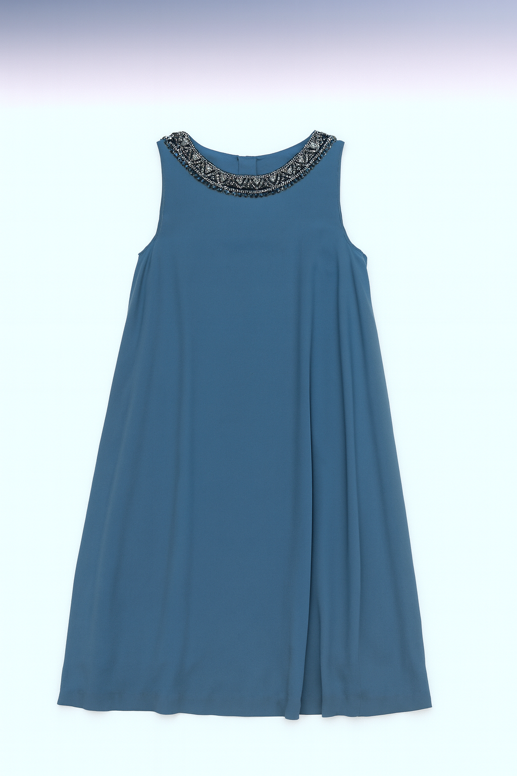 DIAGRAM - Sleeveless Blue Embellished Dress