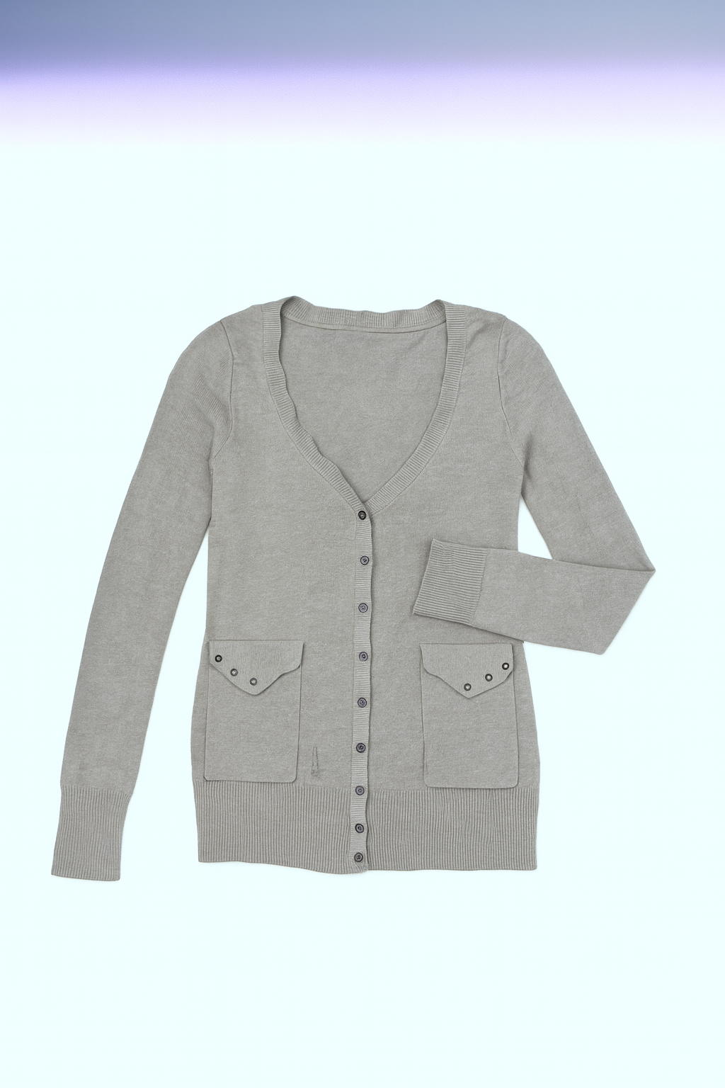 DIESEL - Light Grey V-Neck Cardigan