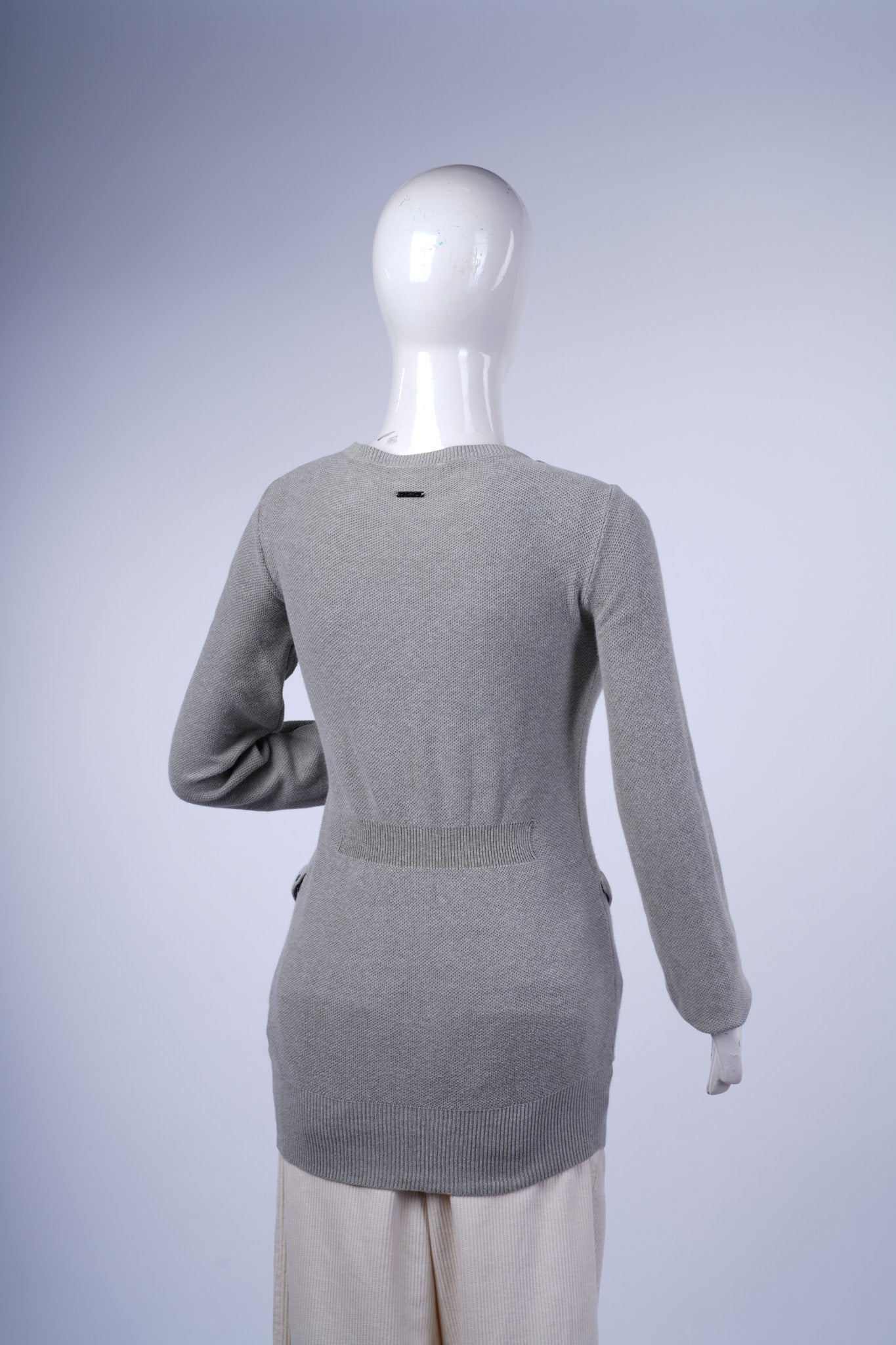 DIESEL - Light Grey V-Neck Cardigan