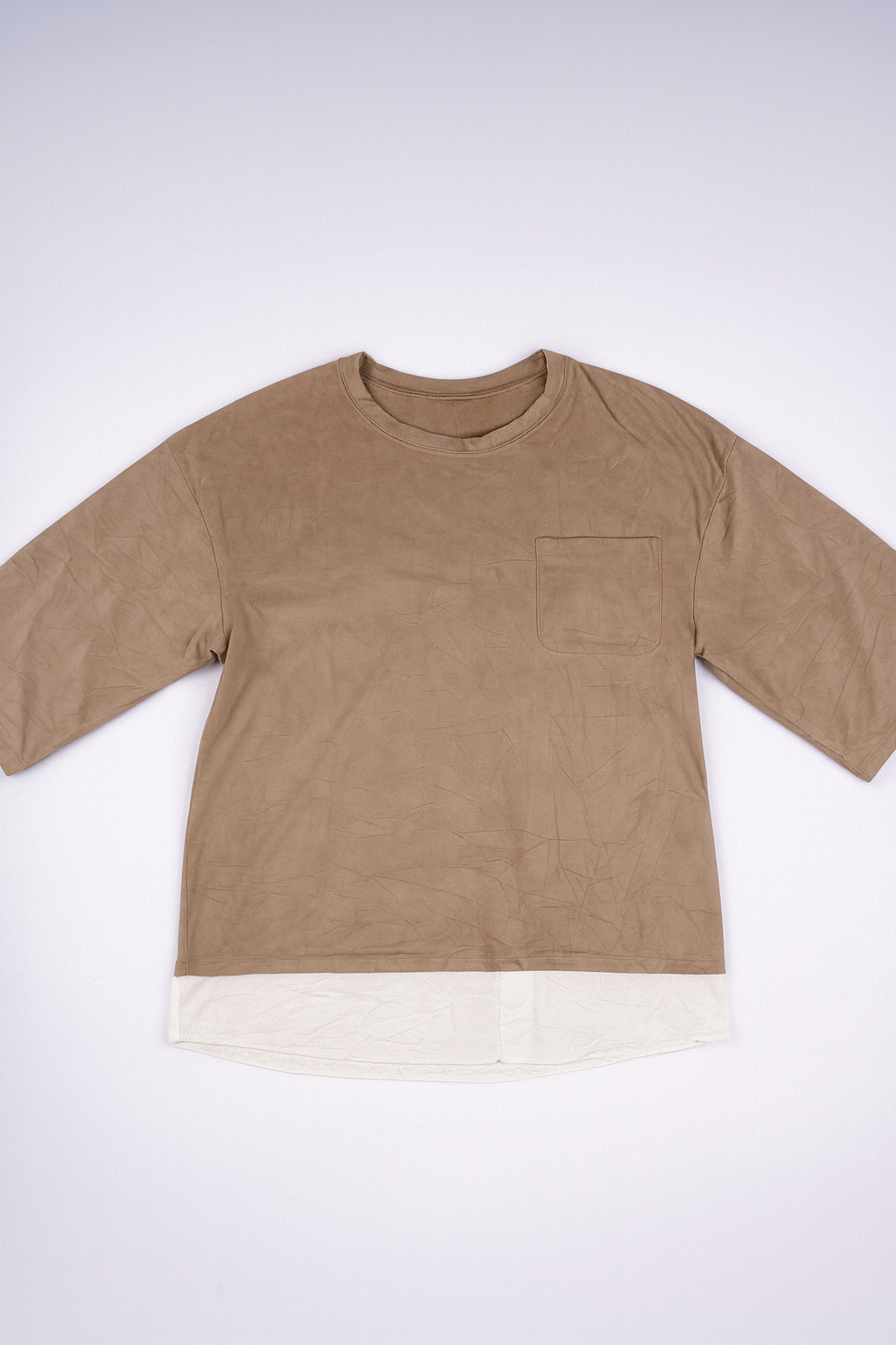 URBAN RESEARCH - Suede Leather T-Shirt
