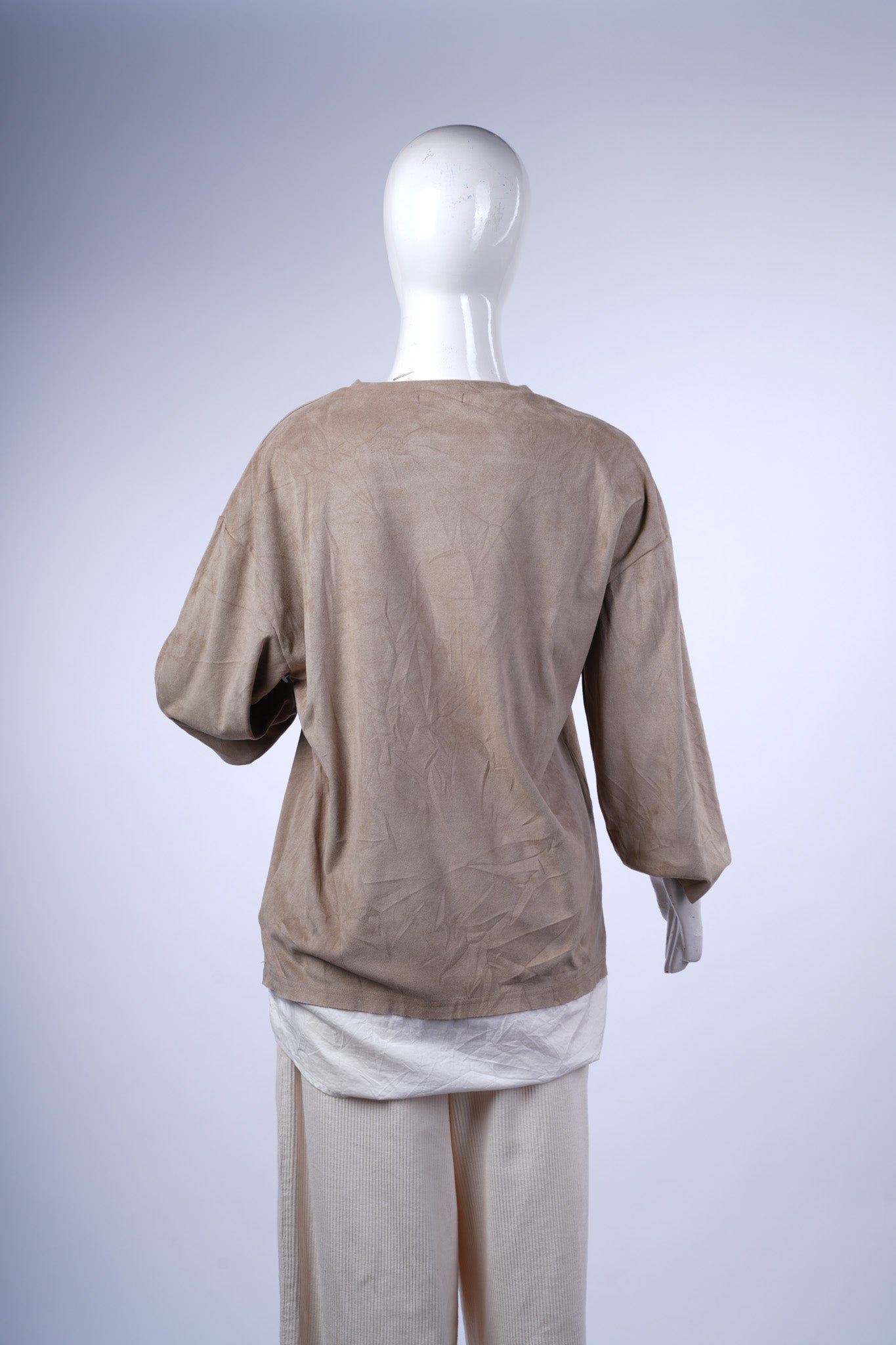 URBAN RESEARCH - Suede Leather T-Shirt
