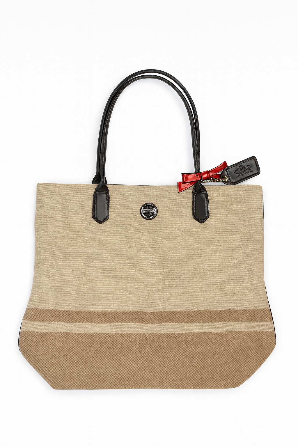 Coach F24665 Signature Stripe Wool Blend Tote