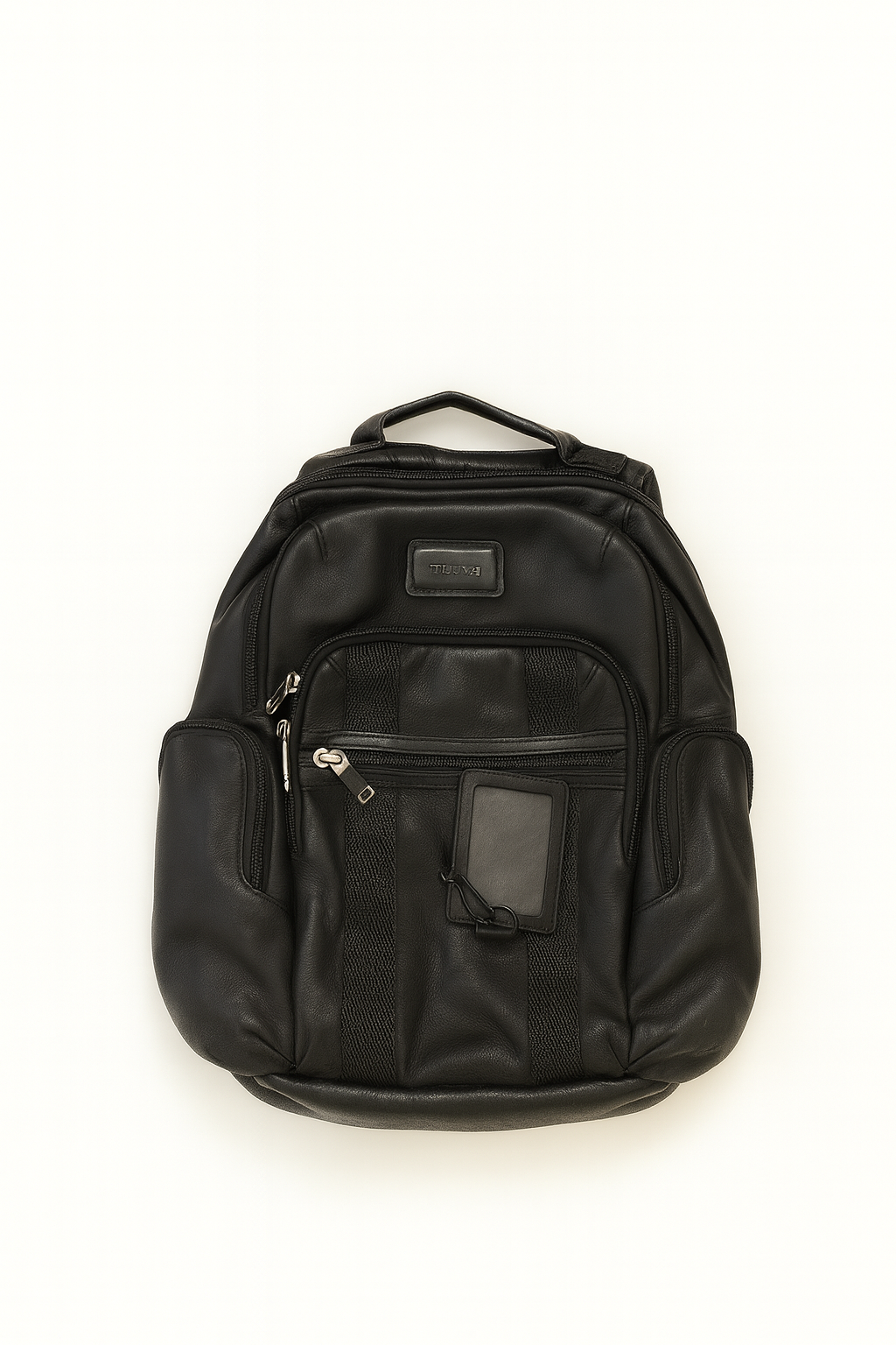 Tumi Alpha Bravo Knox Black Leather Backpack