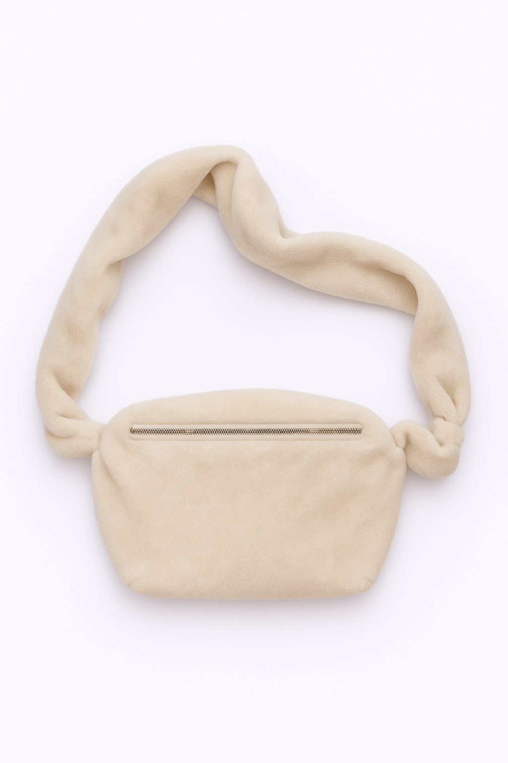 GRL Soft Off-White Faux Fur Shoulder Bag