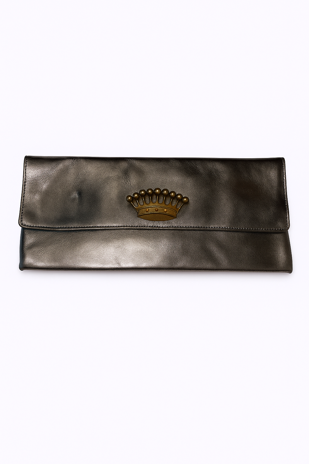 Metallic Gold Juicy Couture Crown Clutch