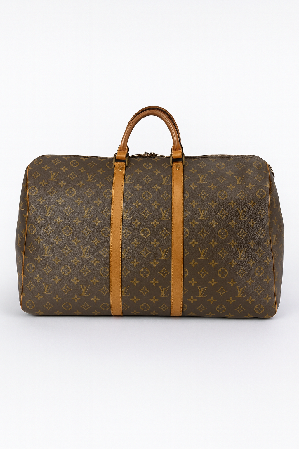 Louis Vuitton Keepall 60 Bandoulière Monogram canvas men’s travel bag with Vachetta trim