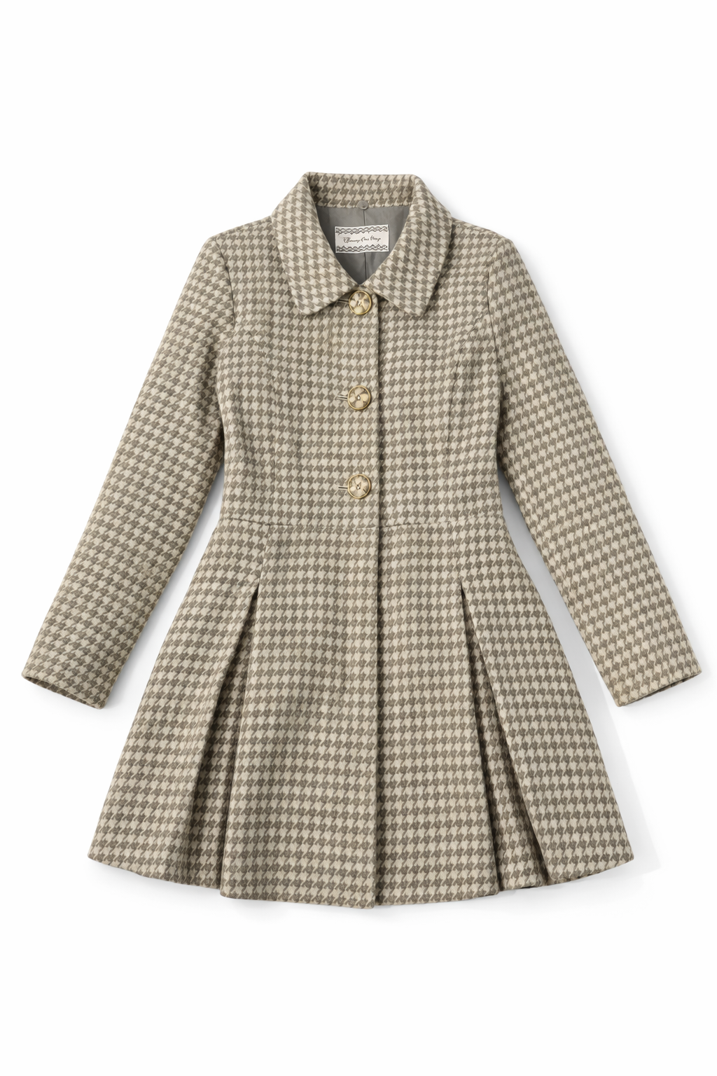 RESEXXY flare mini coat with detachable lower panel design