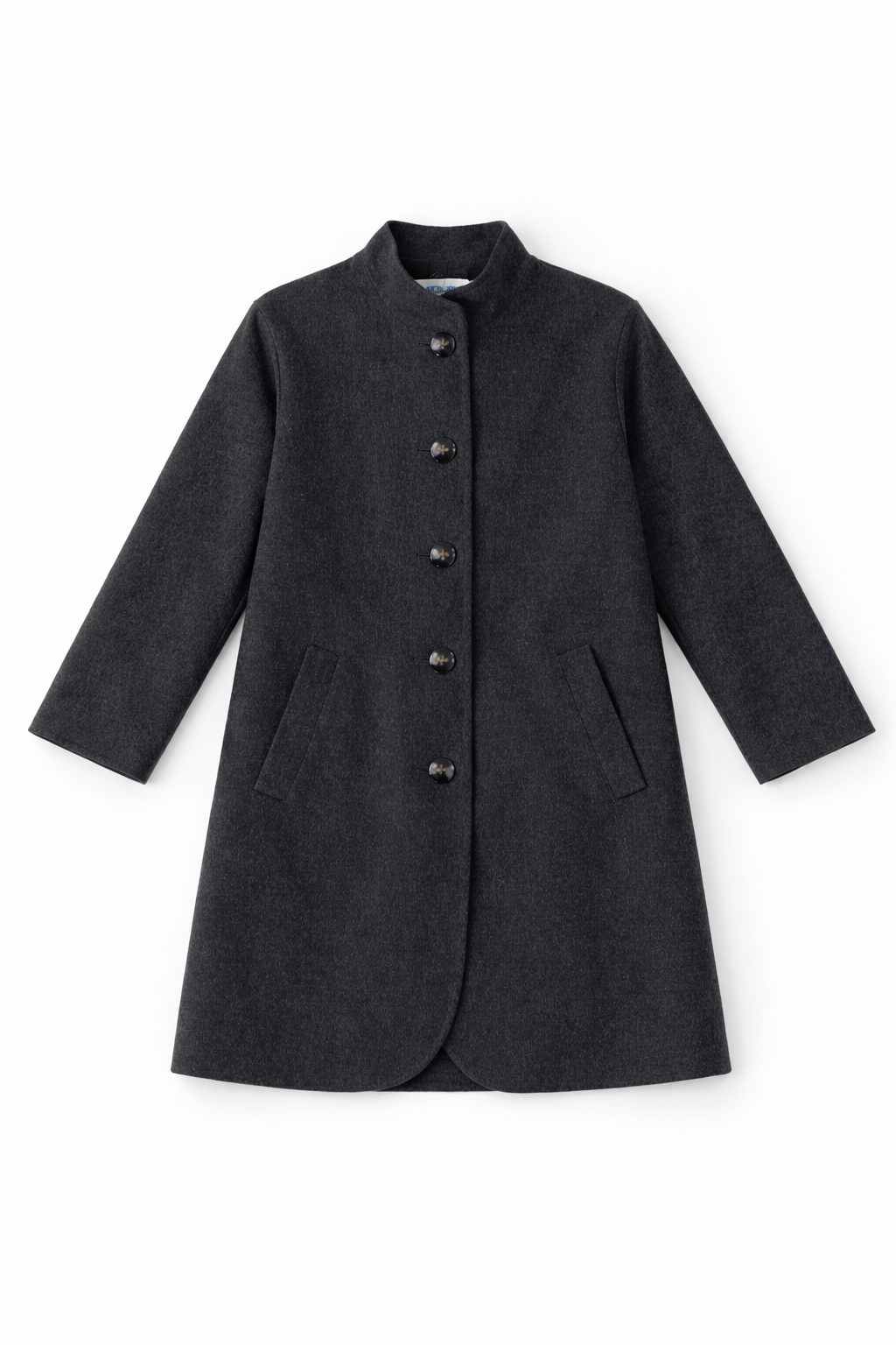 Vintage wool overcoat with structured longline silhouette